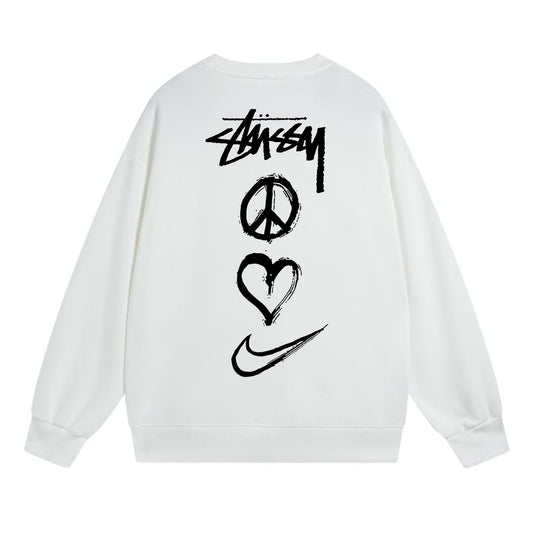 Stussy Sweatshirts Crew Neck Fleece Sweater