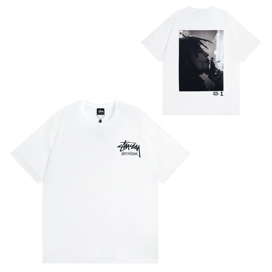 Stussy T Shirts Casual Versatile Loose T Shirts Couple