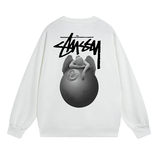 Stussy Sweatshirts Autumn/Winter Fleece Couple Sweatshirts