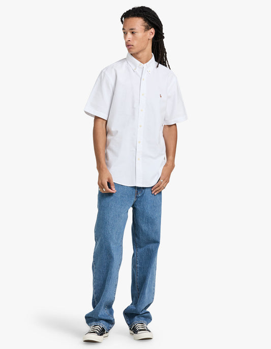 Custom Fit Short Sleeve Sport Shirt - White