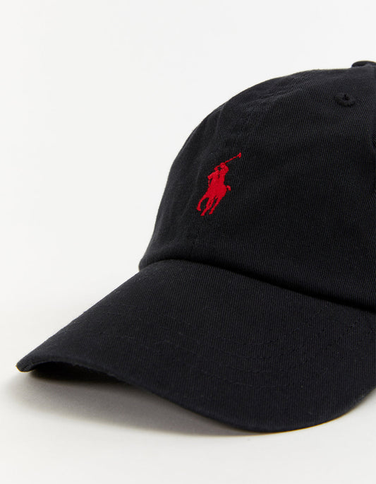 Cotton Chino Ball Cap - RL Black/RL2000 Red