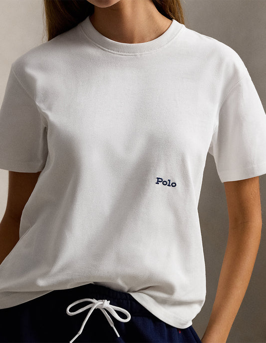 Big Pony Cotton Crewneck Tee - White