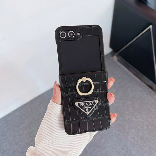 Luxury Crocodile Texture Ring Case