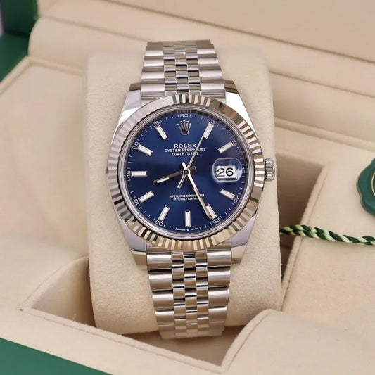 RLX Datejust Blue Stick Dial Oyster