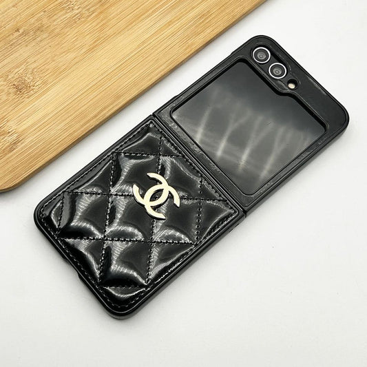 Luxury Quilted Leather Flip Case