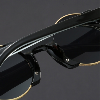 Crimson Round Sunglasses