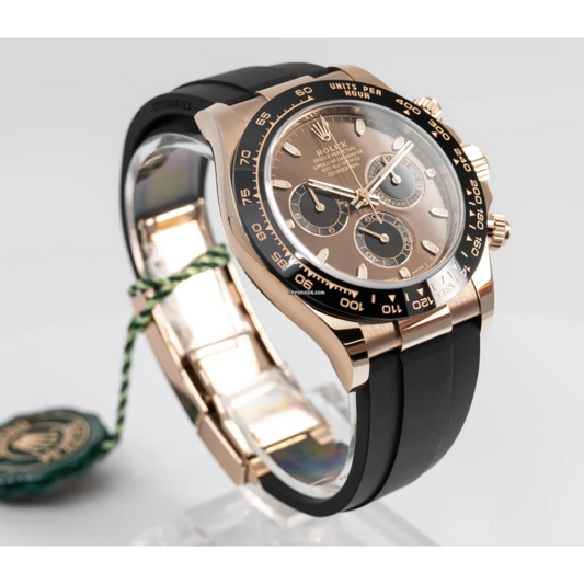 RLX Daytona  Rose Gold with chocolate Dial Black Ceramic Bezel Oyste