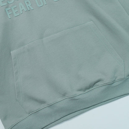 Fear Of God flocked lettering hoodies
