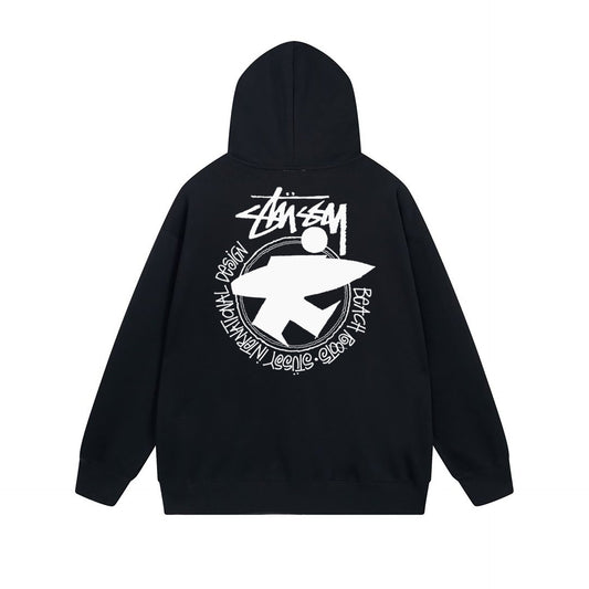 Stussy Hoodie Zip Cardigan Hooded Sweater