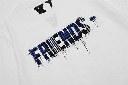 VLONE Plaid Cloth Logo T-Shirt