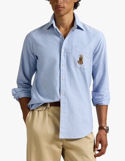 Custom Fit Retriever Embroidered Oxford Shirt - 7017A BSR Blue Retriever