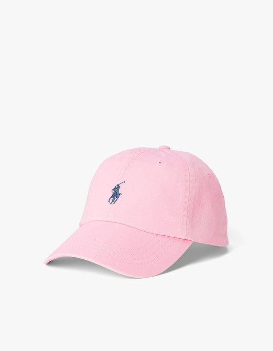 Cotton Chino Ball Cap - Carmel Pink/Jewel Blue