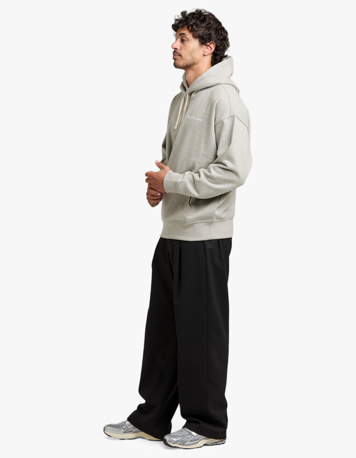 Relaxed Fit Logo Fleece Hoodie - Dark Sport Heather