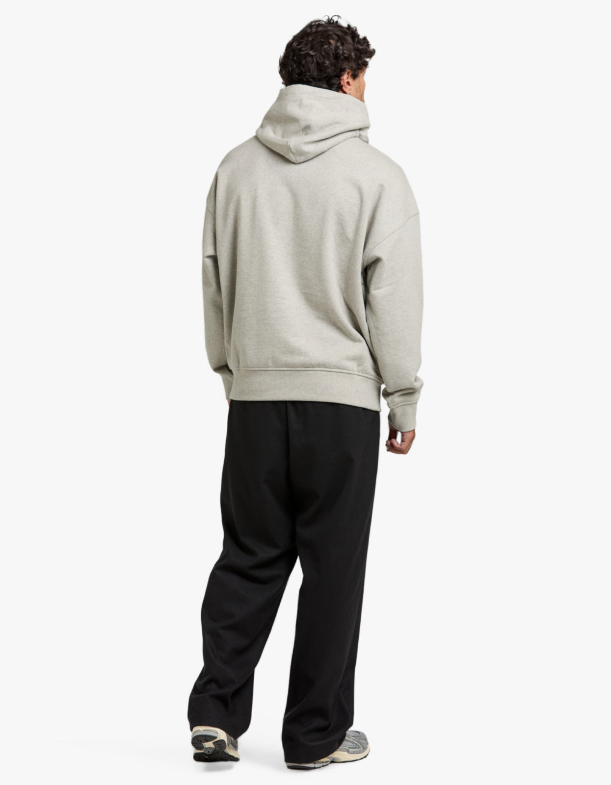 Relaxed Fit Logo Fleece Hoodie - Dark Sport Heather