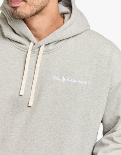 Relaxed Fit Logo Fleece Hoodie - Dark Sport Heather