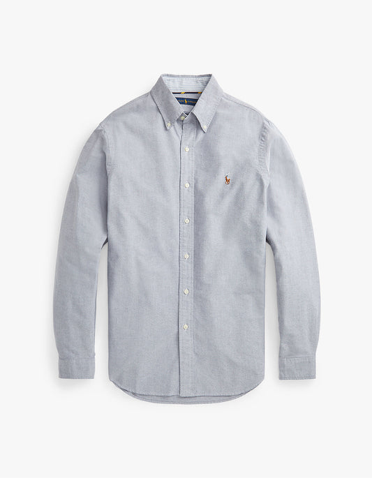 Custom Fit Long Sleeve Sport Shirt - Slate