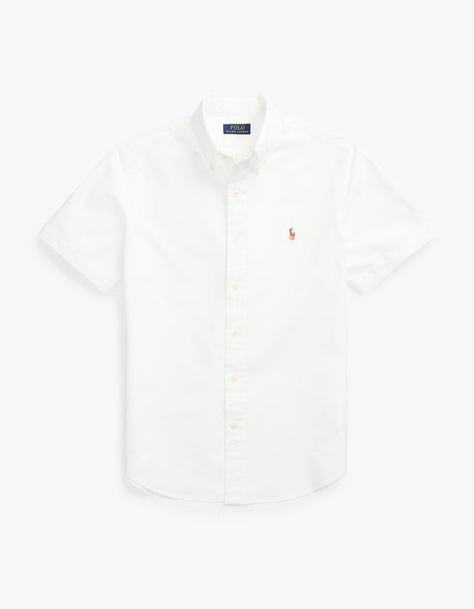Custom Fit Short Sleeve Sport Shirt - White