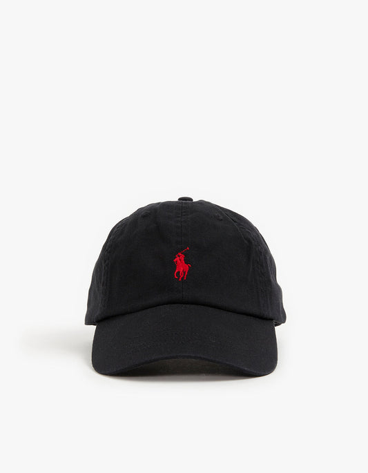 Cotton Chino Ball Cap - RL Black/RL2000 Red