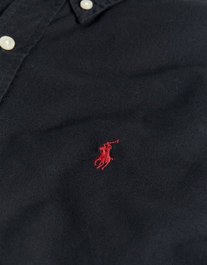 Custom Fit Oxford Shirt - Polo Black