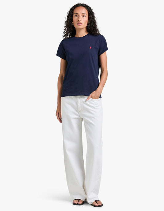 Crewneck Short Sleeve T Shirt - Cruise Navy