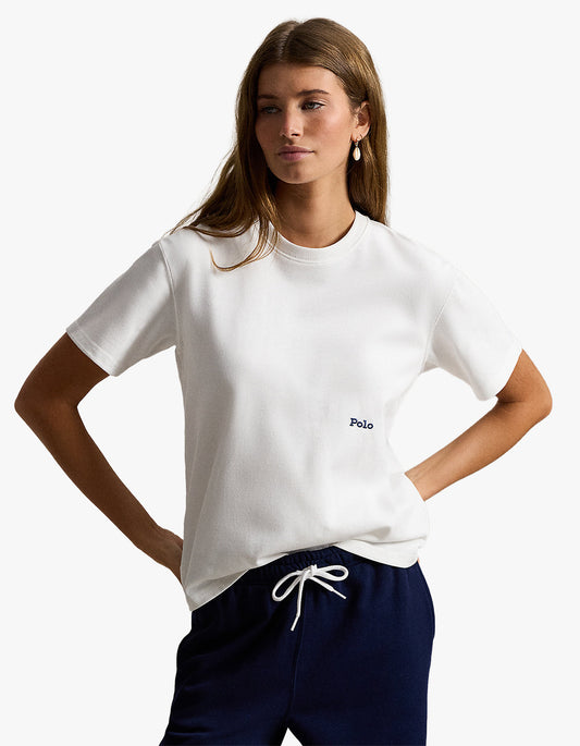 Big Pony Cotton Crewneck Tee - White
