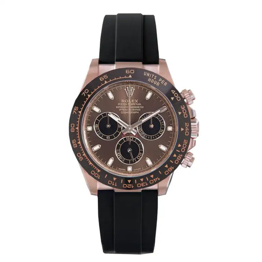RLX Daytona  Rose Gold with chocolate Dial Black Ceramic Bezel Oyste