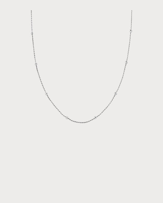 MONICA VINADER Beaded Rope 18ct Yellow Gold Vermeil Chain Necklace(Silver)