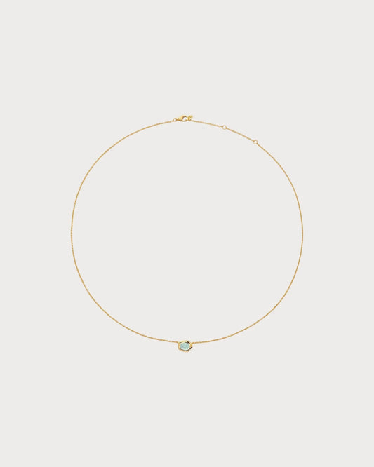 MONICA VINADER Odyssey 18ct Yellow-Gold Vermeil and Aquamarine Necklace(Blue)