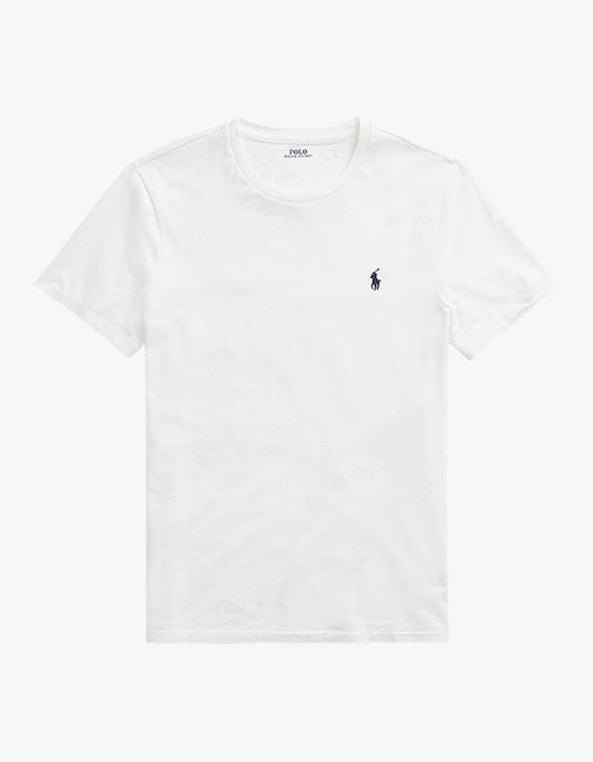 Custom Slim Fit Crew Neck T Shirt - White