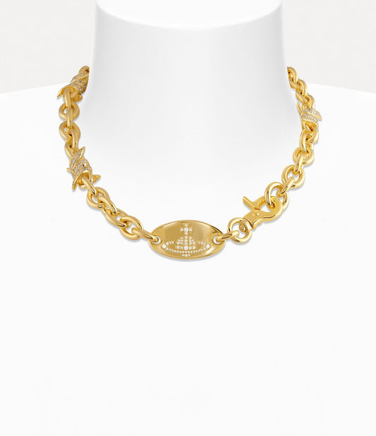 VIVIENNE WESTWOOD Verena Chain Necklace Brass(2 Colors)